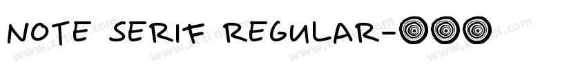Note serif regular字体转换
